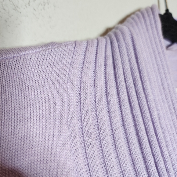 NWT Jones New York Angora Rabbit Hair Blend purple drape cardigan. 3X. - Picture 10 of 16